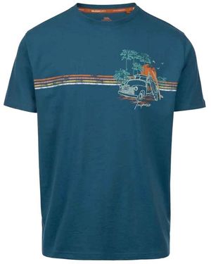 BoohooMAN Trespass Zama Countryside T-shirt - Blue