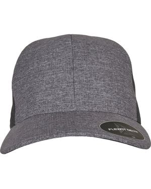 BoohooMAN Yupoong Flexfit Delta Trucker Cap - Grey