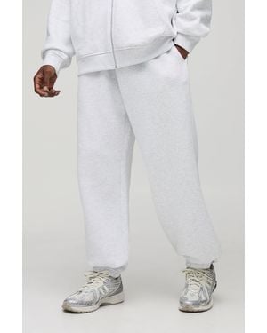 BoohooMAN Tall Basic Oversized Joggers - White