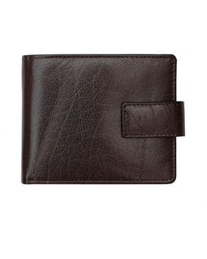 BoohooMAN Primehide 'ricco' Leather Bifold Wallet - Black