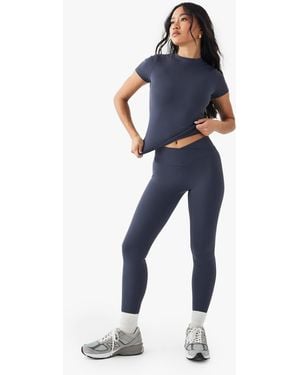 BoohooMAN Dsgn Studio Ultra Sculpt Wrap Waist Legging - Blue