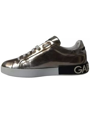 BoohooMAN Preloved Portofino Trainers Rose Gold Men - Bronze - Black