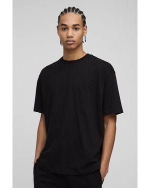 BoohooMAN Man. Oversized Crew Neck T-shirt - Black
