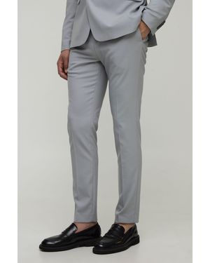 Boohoo Skinny Suit Pants - Gray
