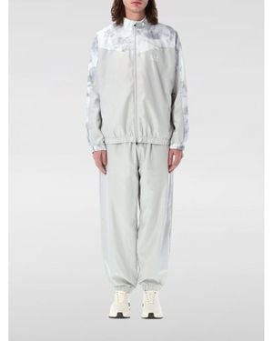 BoohooMAN Ea7 Tiedye Tracksuit Zipup Jacket - Grey Jumpers