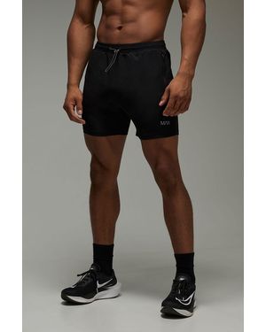 BoohooMAN Active Gym 5Inch Short - Black