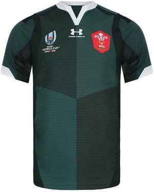 BoohooMAN Under Armour Rugby World Cup Japan 2019 Short Sleeve Green T-shirt