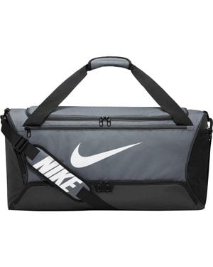 BoohooMAN Nike Brasilia Swoosh Training 60l Duffle Bag - Black