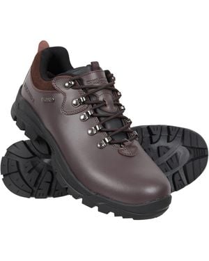 BoohooMAN Mountain Warehouse 'latitude Extreme' Waterproof Eva Isogrip Leather Upper Walking Shoes - Black