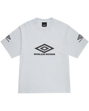 BoohooMAN Umbro Boiler Room Washed T-shirt - Grey