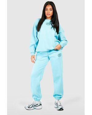 BoohooMAN Dsgn Studio Printed Jogger - Blue