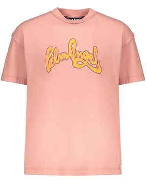 BoohooMAN Palm Angels Seasonal Logo Insideout Pink T-shirt