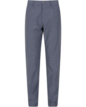 BoohooMAN Mountain Warehouse 'crusade' Stretchy Everyday Casual Commuter Trousers - Blue
