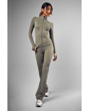 BoohooMAN Dsgn Studio Sports Ultra Sculpt Flared Yoga Legging - Grey