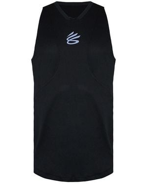BoohooMAN Under Armour Stephen Curry Sleeveless Black Performance Tank Top