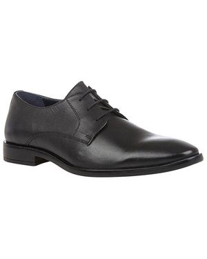 BoohooMAN Lotus Black 'ross' Leather Derby Shoes