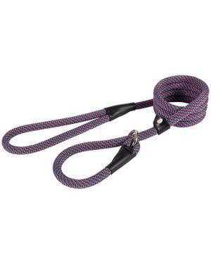 BoohooMAN Ancol Extreme' Adjustable Comfy Nylon Weave 1.5m X 12mm Dog Rope Slip Lead - Multicolour