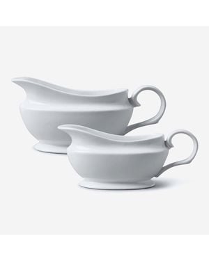 BoohooMAN Wm Bartleet & Sons Porcelain Gravy & Sauce Boat Set Of 2 - Grey