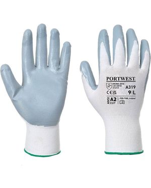 BoohooMAN Portwest A319 Flexo Nitrile Grip Gloves - Blue