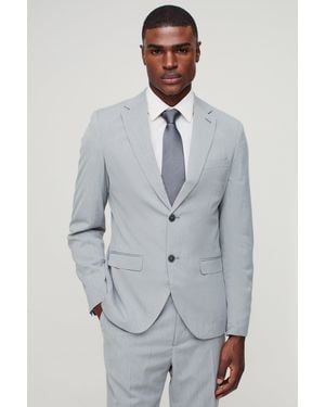 BoohooMAN Slim Single Breasted Suit Jacket - Grey
