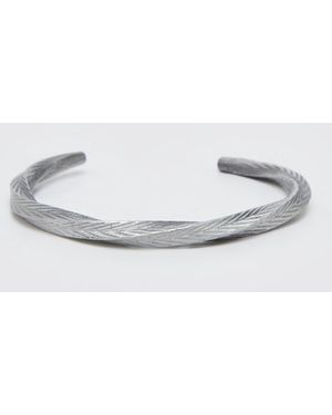 Boohoo Twisted Detail Bangle - Grey