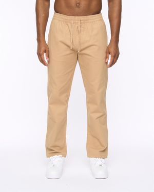 BoohooMAN Crosshatch Blansmoore Trousers - Natural