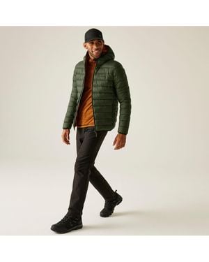 BoohooMAN Regatta Hooded Marizion Padded Jacket - Green