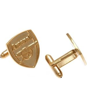 BoohooMAN Arsenal Fc Gold Plated Cufflinks - Metallic