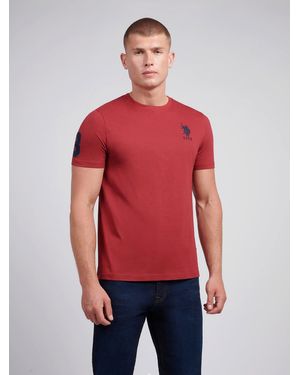 BoohooMAN U.s. Polo Assn. Player 3 T-shirt - Red