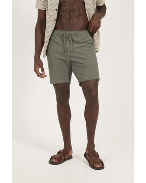 BoohooMAN Brave Soul Seersucker Shorts - Natural