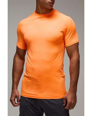 BoohooMAN Man Active Lightweight Essentials Gym Muscle Fit Raglan T-shirt - Orange
