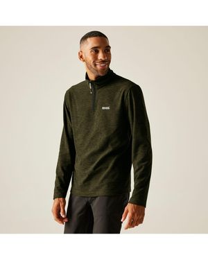 BoohooMAN Regatta Thompson Marl Lightweight Half-zip Fleece - Green