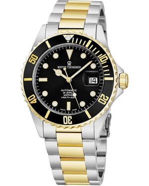 BoohooMAN Revue Thommen Diver Automatic Stainless Steel, 42mm Stainless Steel Case - Black