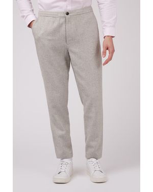 BoohooMAN Antique Rogue Oxford Trousers - Grey