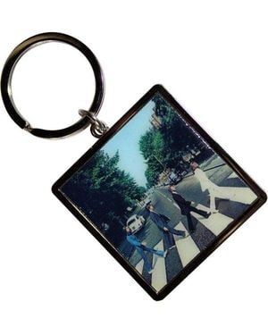 BoohooMAN The Beatles Abbey Road Photo Print Keyring - Blue