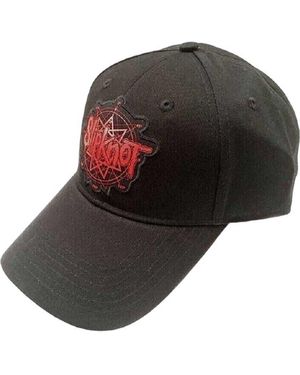BoohooMAN Slipknot Logo Baseball Cap - Black