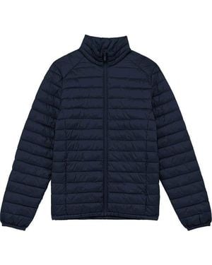 BoohooMAN Native Spirit Recycled Lightweight Padded Jacket - Blue