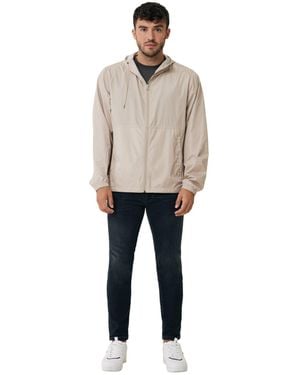 BoohooMAN Iqoniq Logan Polyester Lightweight Jacket - Natural