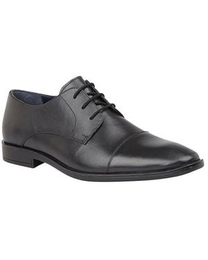 BoohooMAN Lotus 'euston' Leather Derby Shoes - Black