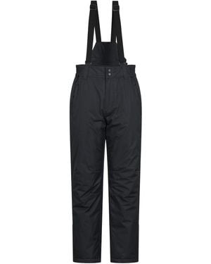 BoohooMAN Mountain Warehouse 'dusk' Water Resistant Warm Isotherm Adjustable Fit Long Ski Pant - Black