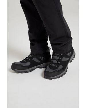 BoohooMAN Mountain Warehouse Mcleod Hiking Boots Durable Breathable Walking Shoes - Black