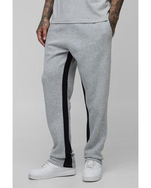 BoohooMAN Tall Slim Gusset Joggers - Grey