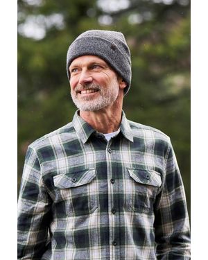 BoohooMAN Mountain Warehouse Compass Beanie Thick Knit Warm Lightweight Winter Hat - Green