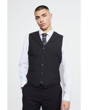 BoohooMAN Skinny Waistcoat - Blue