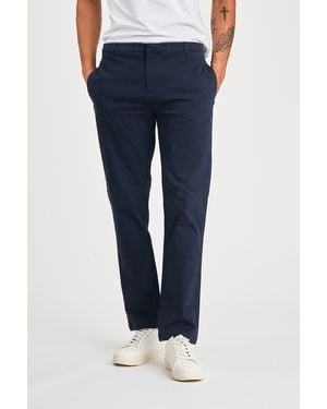 BoohooMAN Nines Cotton Straight Leg Trouser - Blue