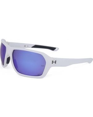 BoohooMAN Under Armour Uarecon-6ht-64 Visor/wrap Sunglasses - Blue