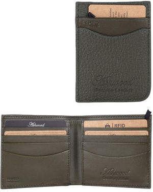 BoohooMAN Ashwood Leather 'pilgrim' Rfid Real Leather Gift Set - Grey