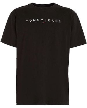 BoohooMAN Tommy Hilfiger Linear Logo T-shirt - Black