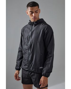 BoohooMAN Active Ripstop Shower Resist Windbreaker - Gray