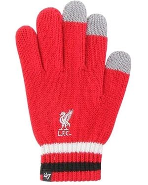 BoohooMAN Liverpool Fc Branded Knitted 47 Gloves - Red